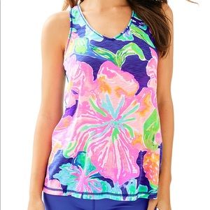 Lilly Pulitzer floral athletic tank